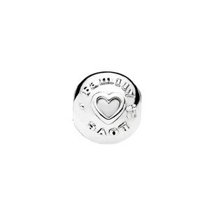 Pandora 14K & Silver Family & Love Clip